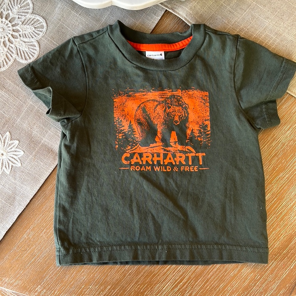 Carhartt baby boy t shirt (like new) Perfect for your little adventurer!